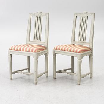 Chairs, a pair, Gustavian, Lindome, circa 1800.