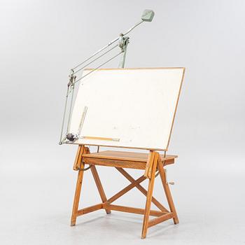 An architect's drawing table, 20th Century.