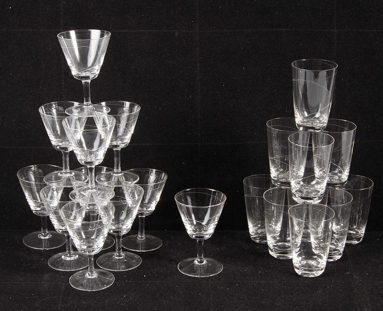 GLASSERVIS, Rosenthal, ca 42 delar.
