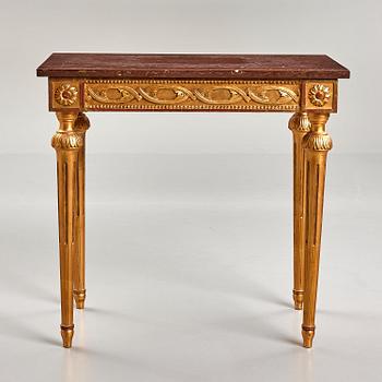 A late Gustavian 18th century console table.