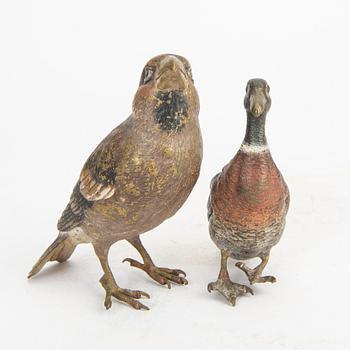 A set of two early 1900s Wienerbronzes.