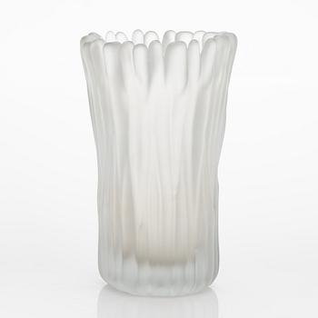 Tapio Wirkkala, a glass vase, signed Tapio Wirkkala, Iittala 3515.