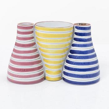 Stig Lindberg, a candle holder/vase, 'Snurran', Gustavsberg Studio.