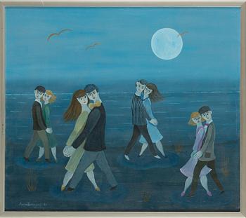 Anita Backlund, öljy kankaalle, signeerattu ja päivätty-87.