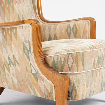 Elias Svedberg, a rare "Eftermiddag" (Afternoon) armchair, Nordiska Kompaniet, Sweden, ca. 1937.