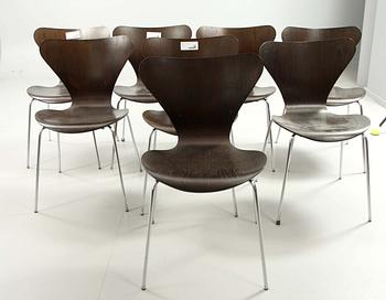 STOLAR, 8 st, "Sjuan", Arne Jacobsen, Fritz Hansen.