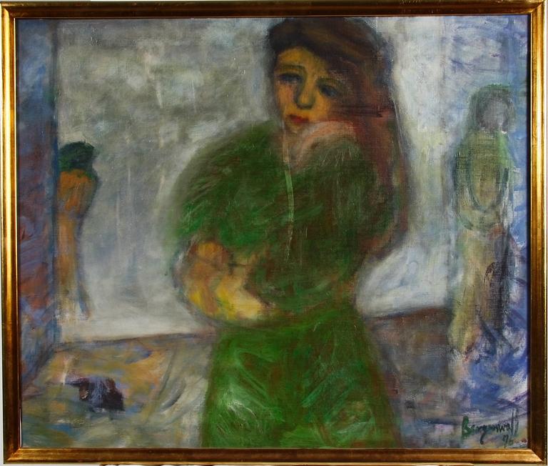 BERGENWALL, EVA, olja på duk. Sign och dat -96.