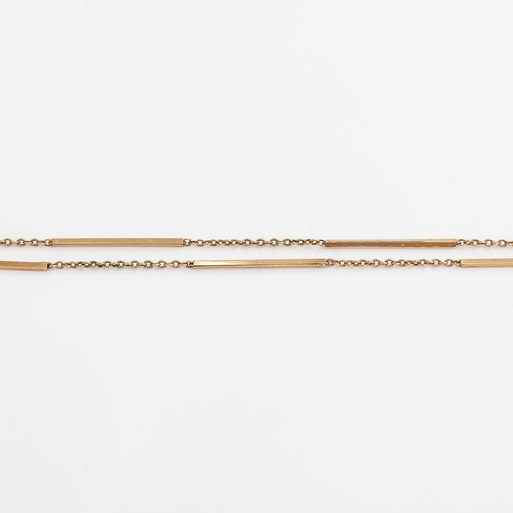 A 14K gold necklace. Westerback, Helsinki 1970.