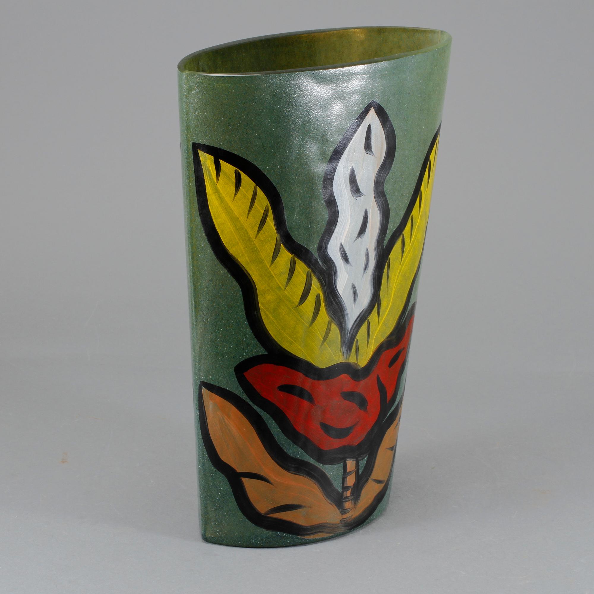VAS, glas, Ulrica Hydman-Vallien, Kosta Boda, 1900-talets slut.