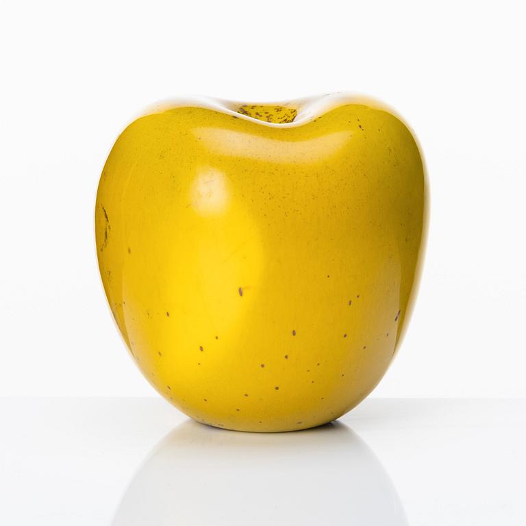 Hans Hedberg, a faience sculpture of an apple, Biot, France.