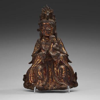 147. GUANYIN, brons. Mingdynastin (1368-1644).