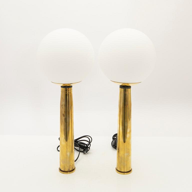 Table lamps, a pair, 20th century.