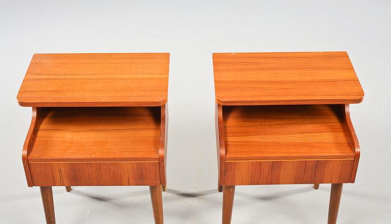 SÄNGBORD, ett par, Sverige, 1950/1960-tal.