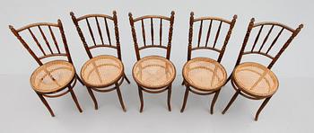 STOLAR, 9 (4+4+1) st, Thonet, tidigt 1900-tal.