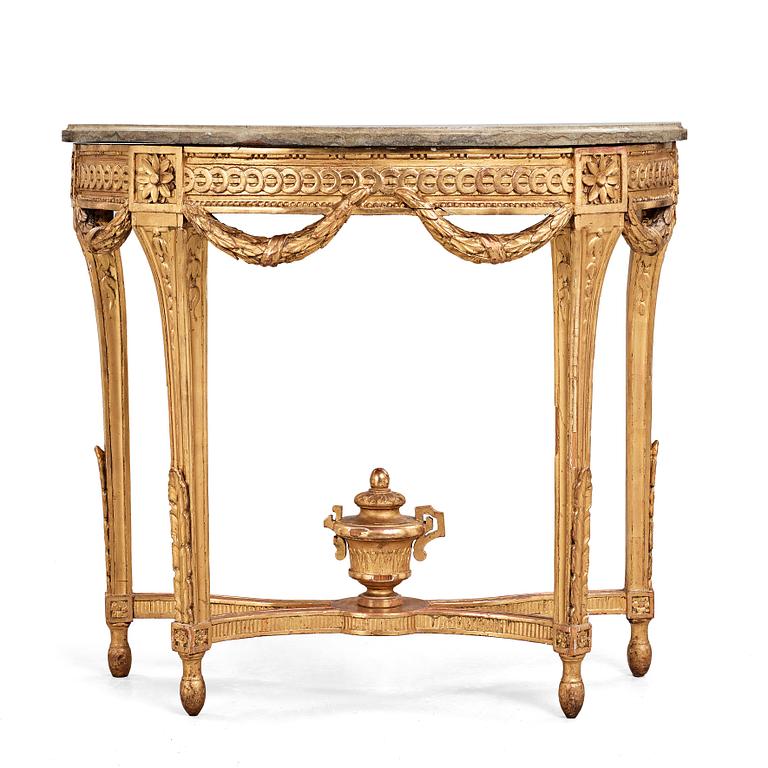 KONSOLBORD, gustavianskt stockholmsarbete, 1700-talets slut.