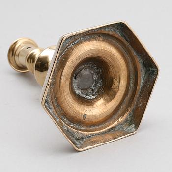 LJUSSTAKE, brons, 1600-/1700-tal.