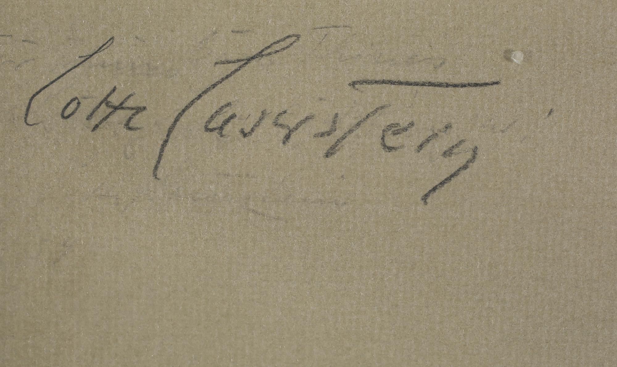 LOTTE LASERSTEIN, pastell, signerad.