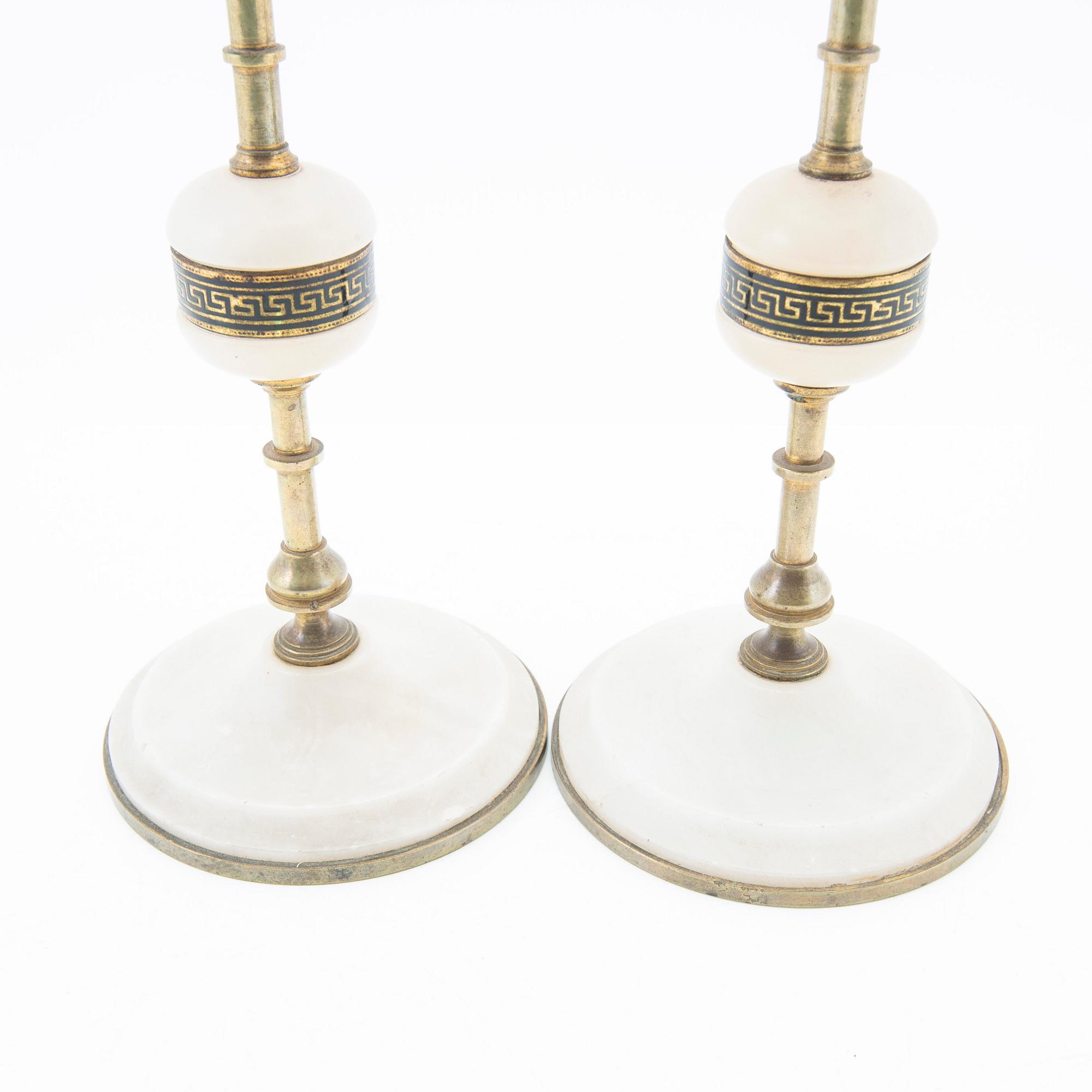 Candelabras, a pair, second half of the 20th century.