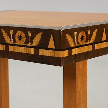 Carl Malmsten, A Carl Malmsten mahogny working table, Åtvidabergs Möbelindustri, Sweden ca 1934.