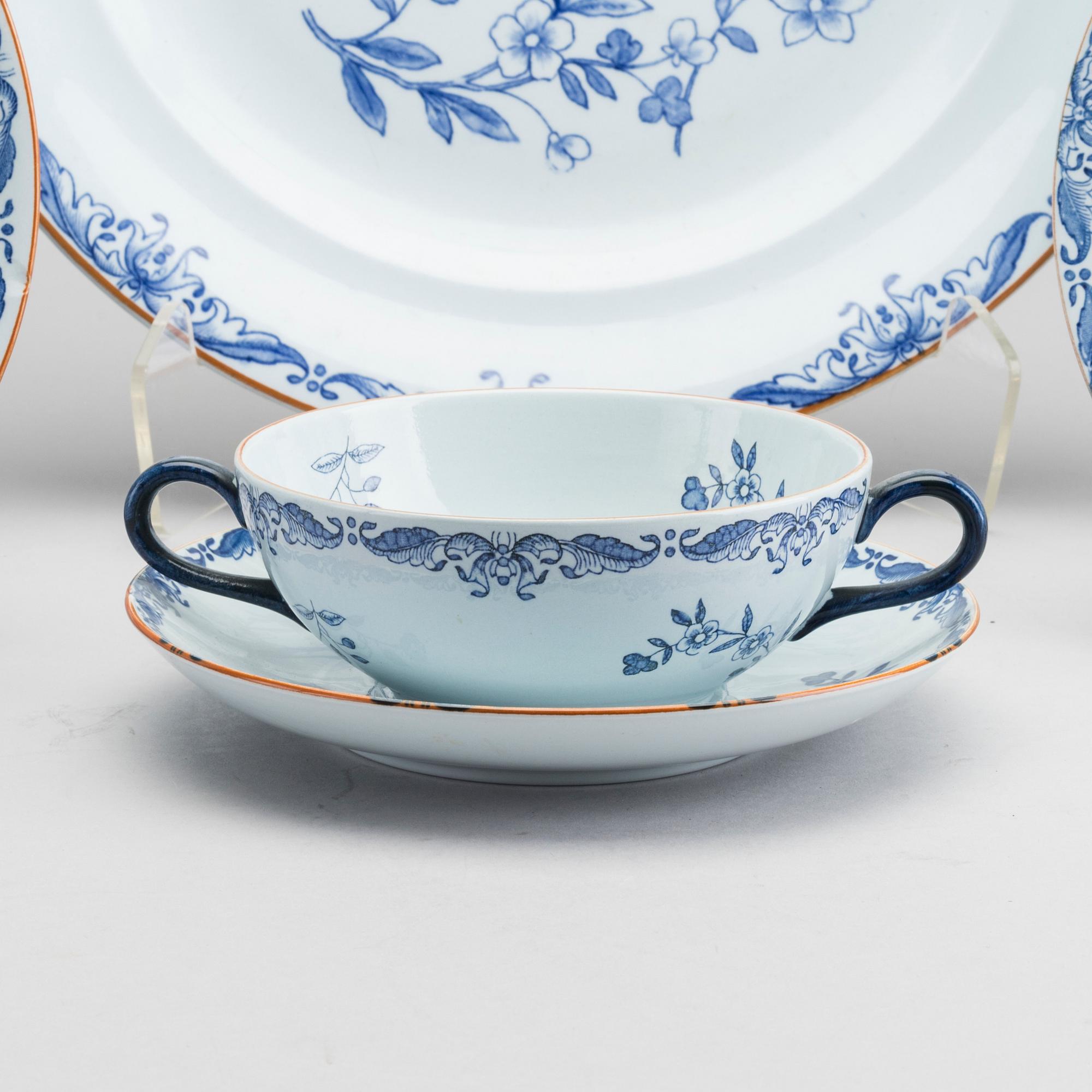 SERVIS, 24 delar, porslin, "Ostindia", Rörstrand, 1900-tal.