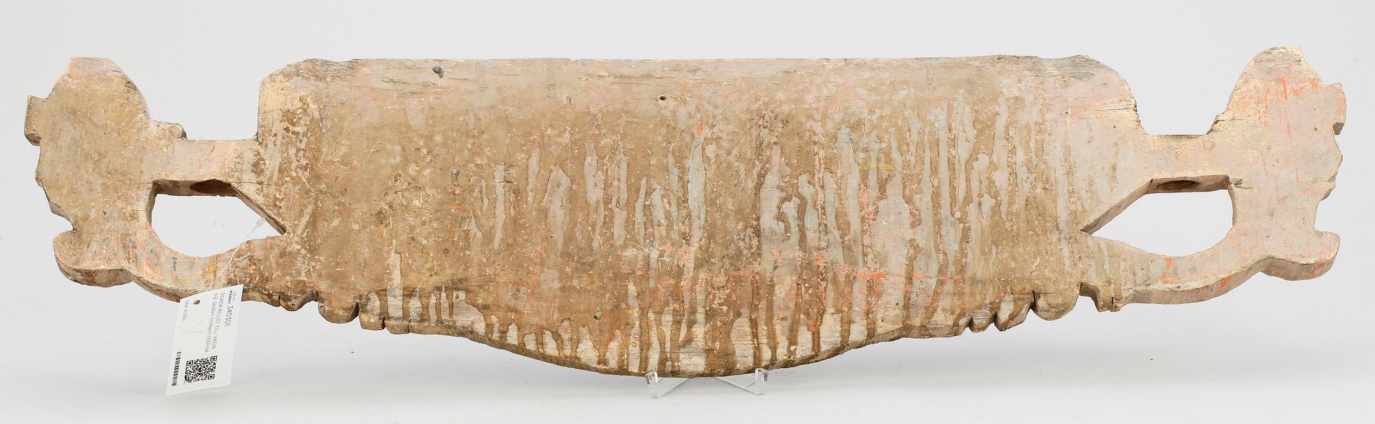 DEKORRELIEF TILL VAGN, trä, Sicilien, troligen 1700-tal.