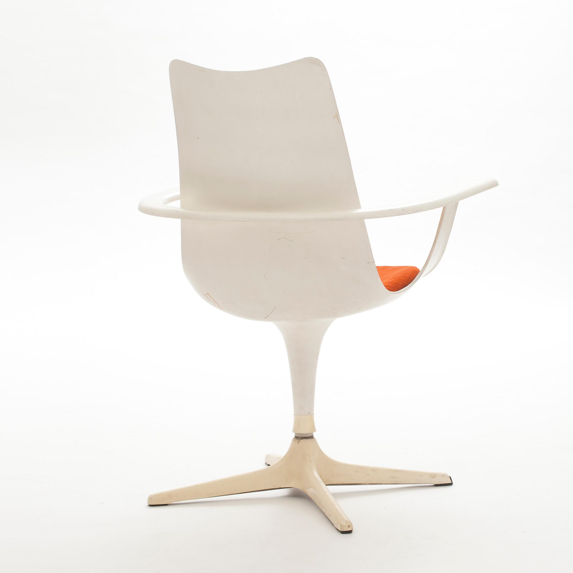 KARMSTOL, "Swivel Chair" Luigi Colani för Lusch, 1971.