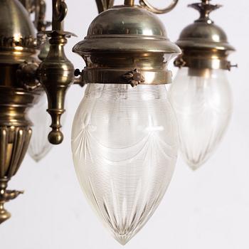 Ceiling lamp, circa 1900.