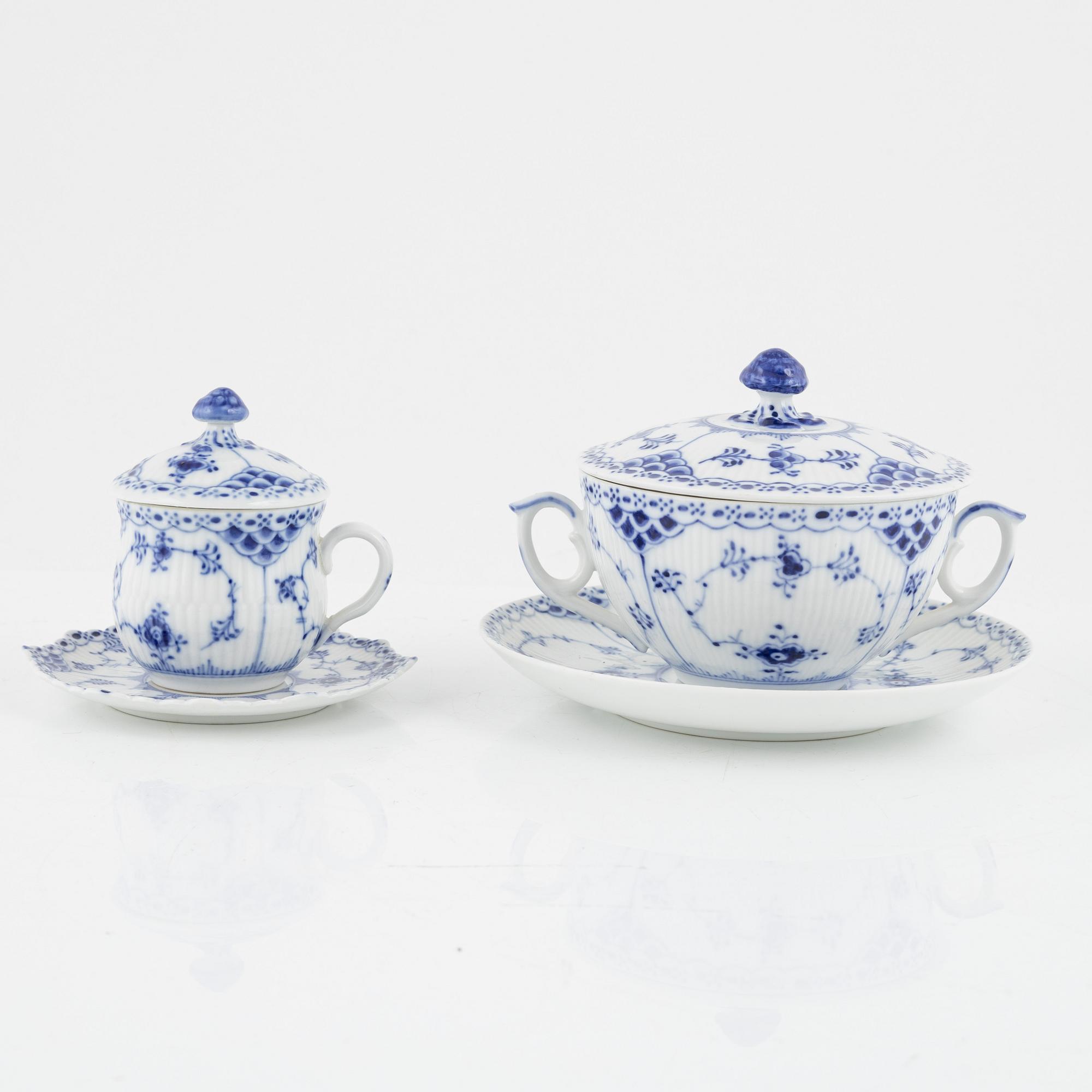 Royal Copenhagen, a 'Musselmalet' porcelain dinner service, Royal Copenhagen, Denmark.