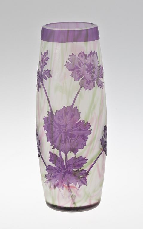 VAS, överfångsglas, jugend, Harrach, 1900-talets början.