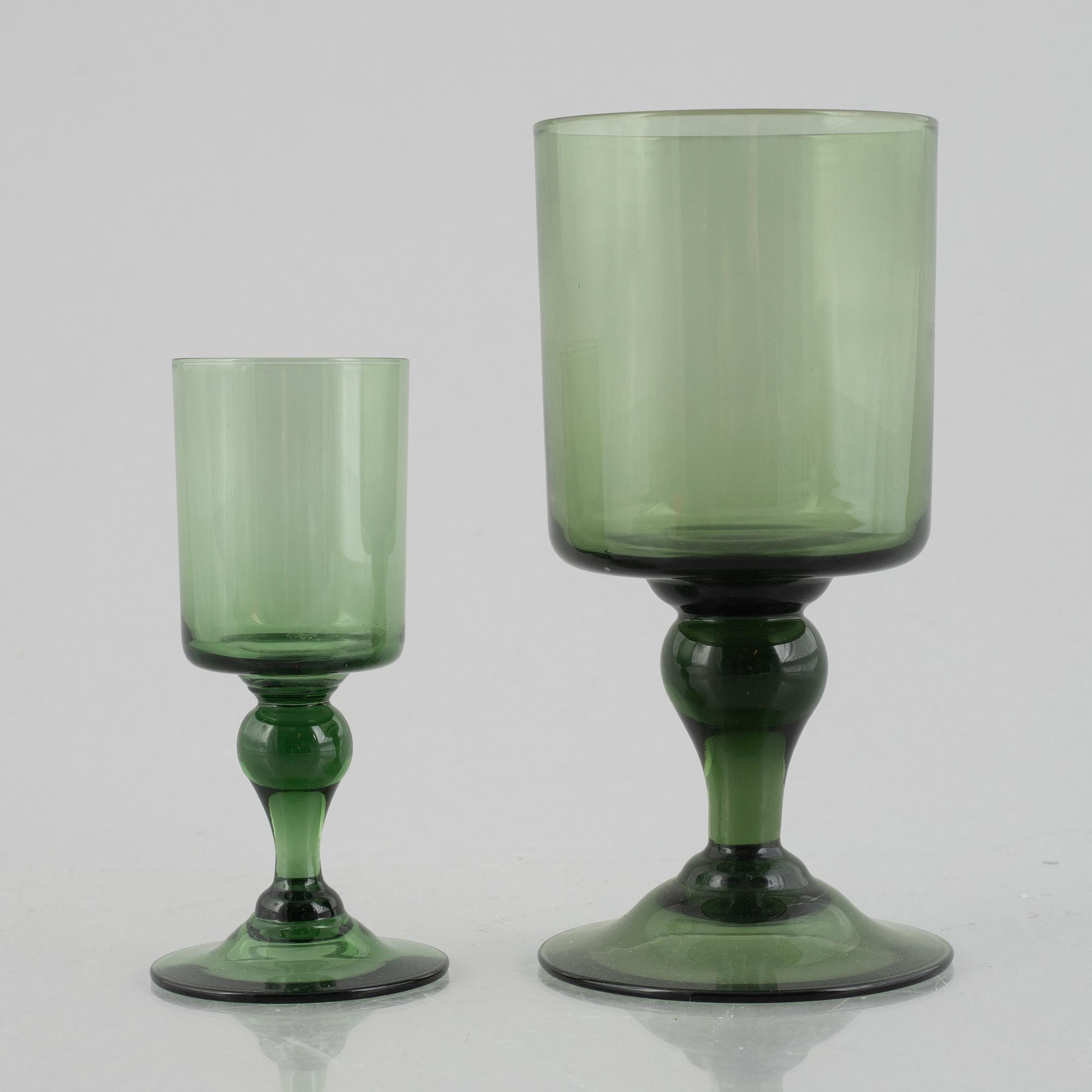 A 24-piece glass service, second half of the 20th century.