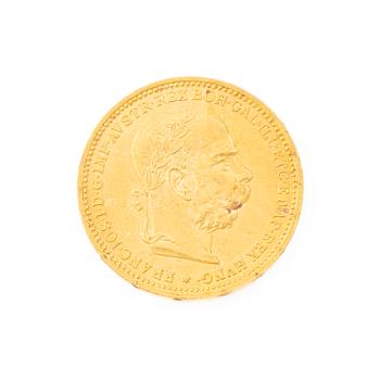 Gold coin, Austria-Hungary, 20 Corona, 1893.