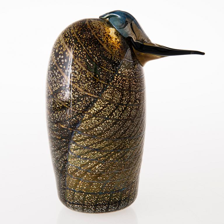 OIVA TOIKKA, a glass bird, signed Oiva Toikka Nuutajärvi.