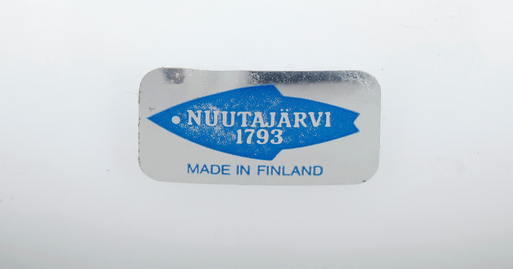 FIGUR, glas, Oiva Toikka, Nuutajärvi, etikettmärkt.