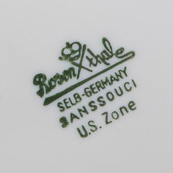 MATSERVIS, 69 delar, porslin, "Sanssouci", Rosenthal.