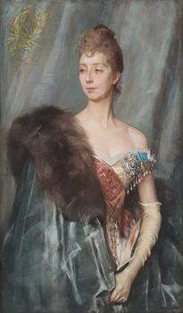 Studie till "Porträtt av Prinsessan Marie Amélie Françoise Hélène av Danmark, f. prinsessa av Orléans (1865-1909)".