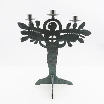 Bertil Vallien, candelabra, Boda Smide, late 20th century.