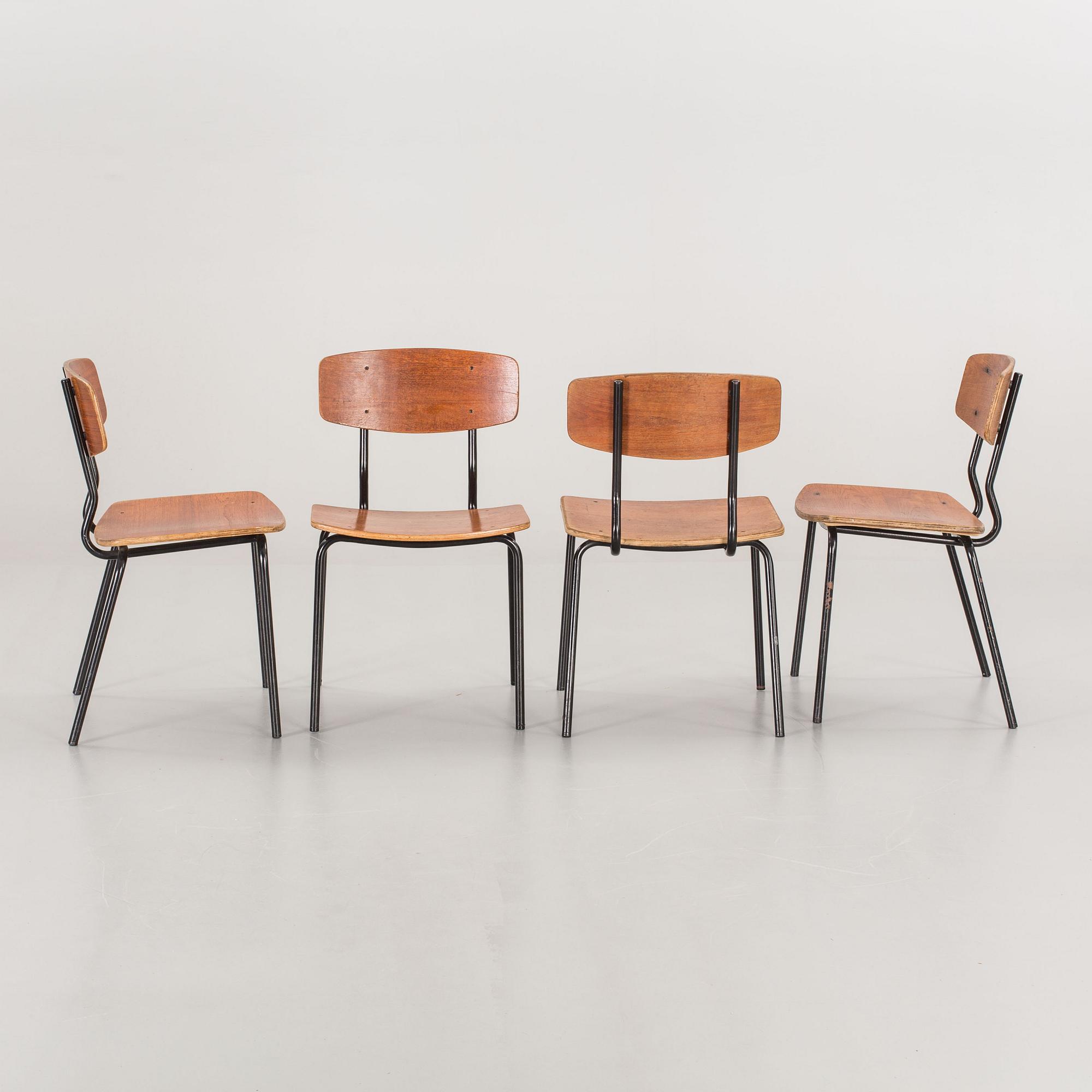 10 PCS OF CHAIRS, Denmark second half of the 20th century.