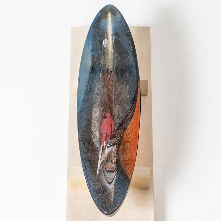 Bertil Vallien, a boat, Kosta Boda.