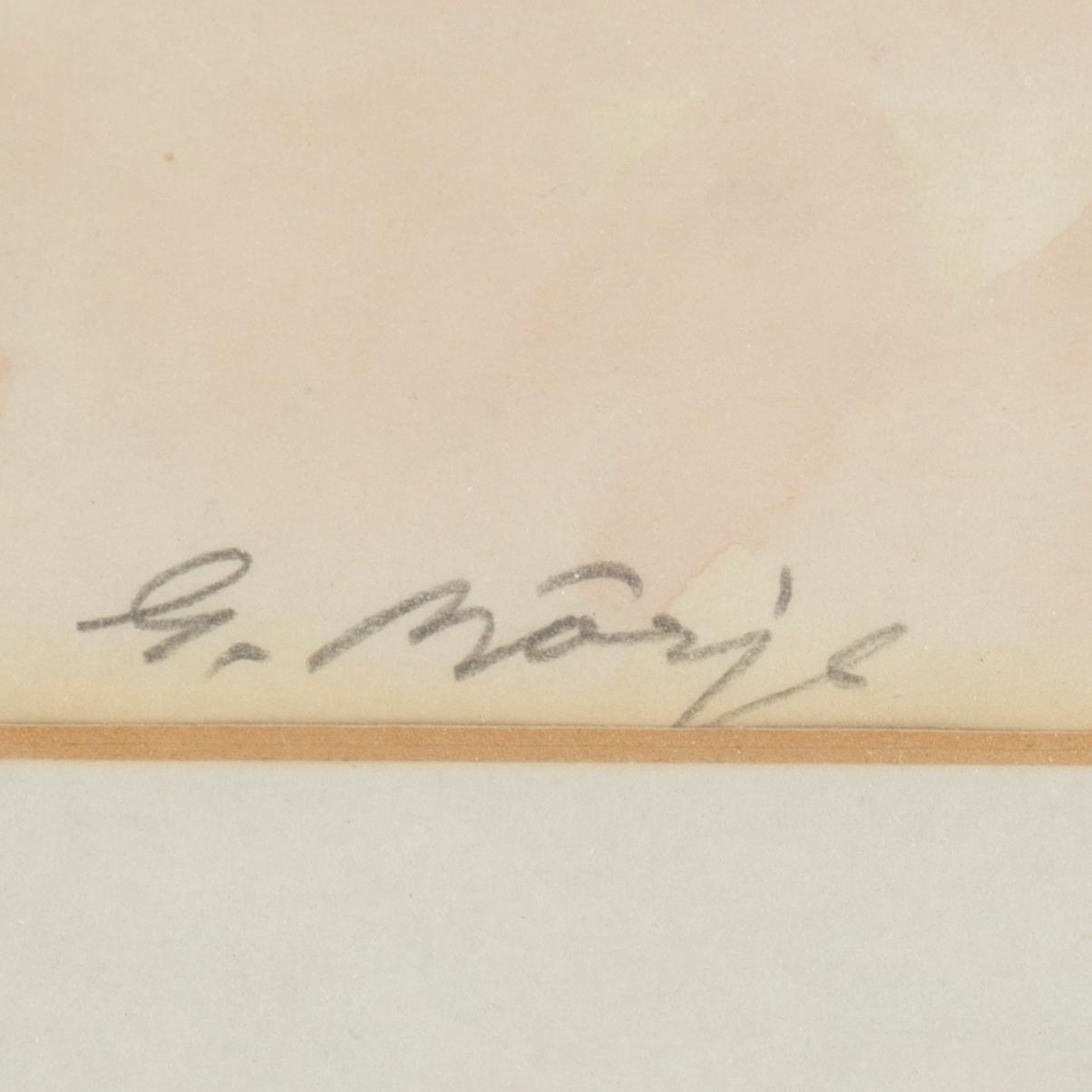 GIDEON BÖRJE, water colour, signed.