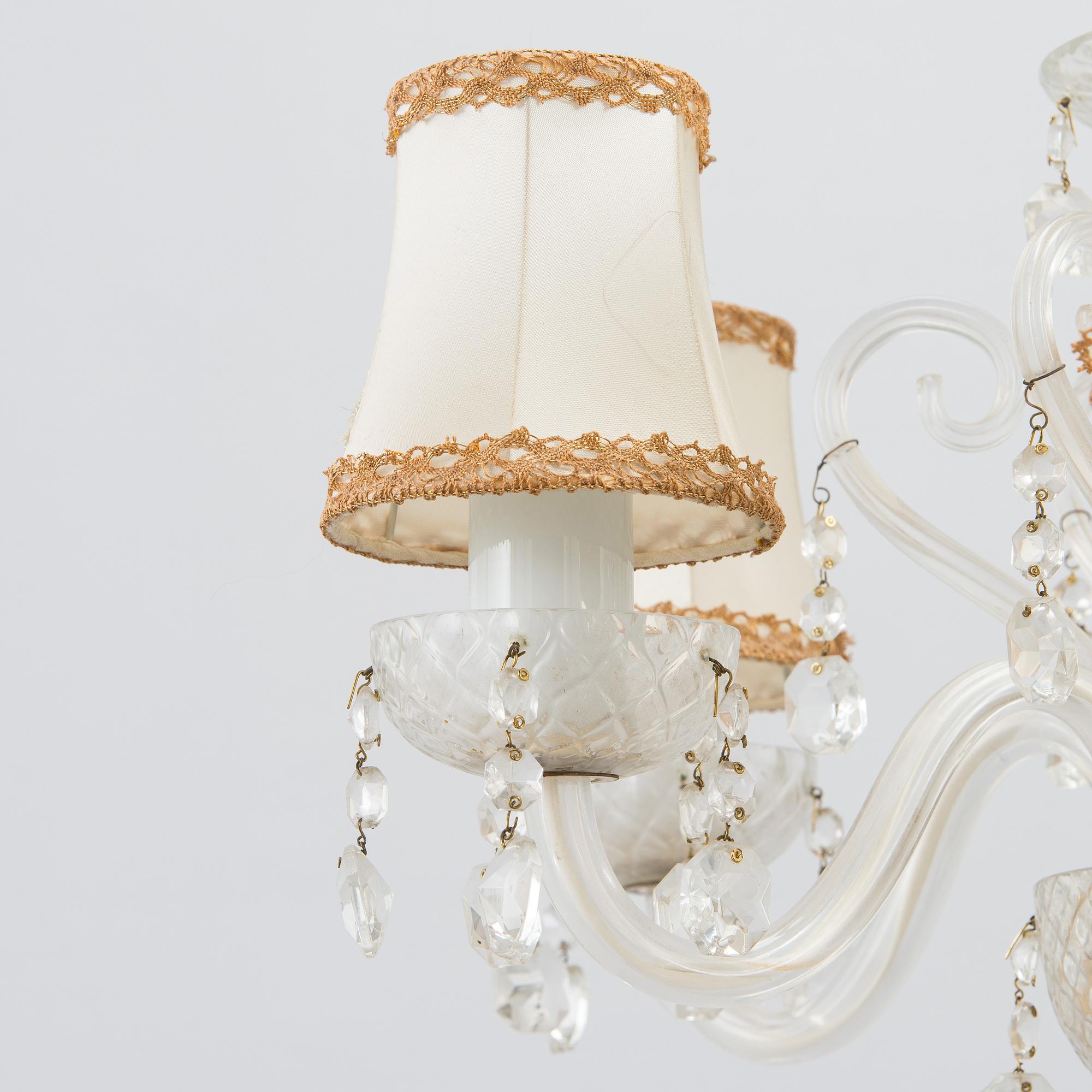 Chandelier, later half of the 20th century.