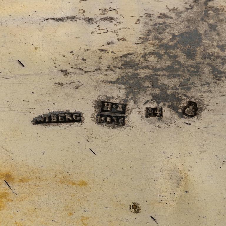 Jacob Wiberg, brödkorg, silver, Moskva 1836.