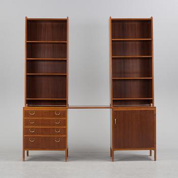 A DAVID ROSÈN, shelf furniture, in 5 pices, "Futura", Nordiska Kompaniet, 1950s.