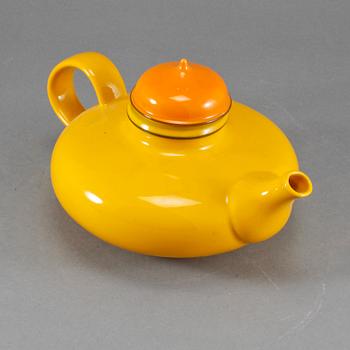 TEKANNA, porslin, "Pop", Inger Persson, Rörstrand, 1900-talets andra hälft.