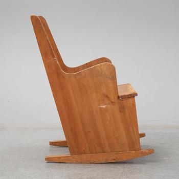 Axel Einar Hjorth, a rocking chair, version of the  "Lovö" model, mid 1900's.