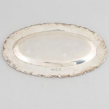 Juveto Lopex Reyes, a sterling silver sugar bowl, creamer and tray, Mexico City, Mexico, mid20th century.