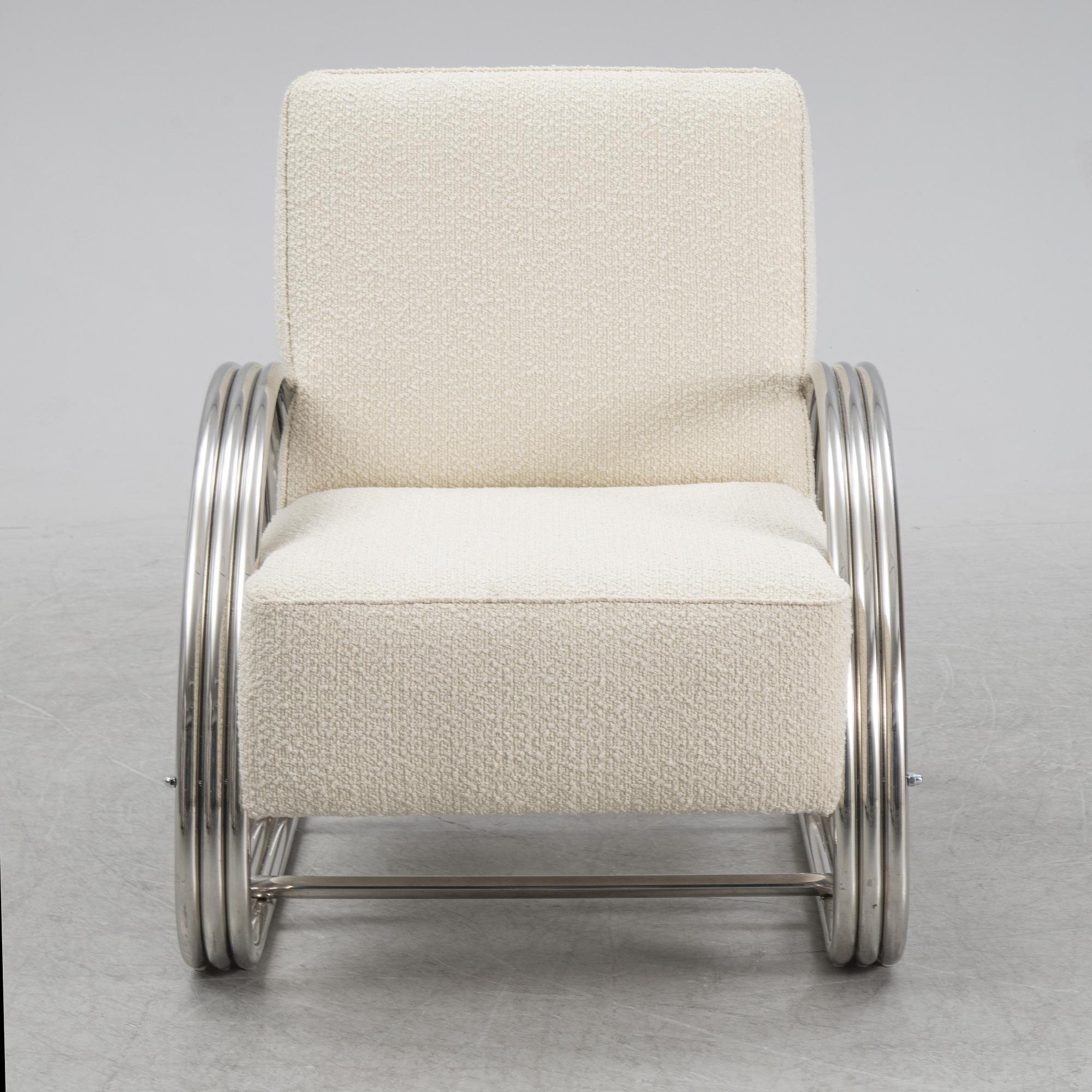 Kem Weber, after, a 'Hudson Street Lounge Chair' from Ralph Lauren, 21st Century.