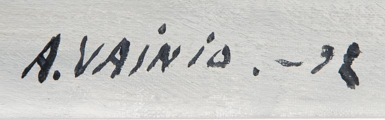 ARMAS VAINIO, öljy kankaalle, signeerattu ja päivätty -98.