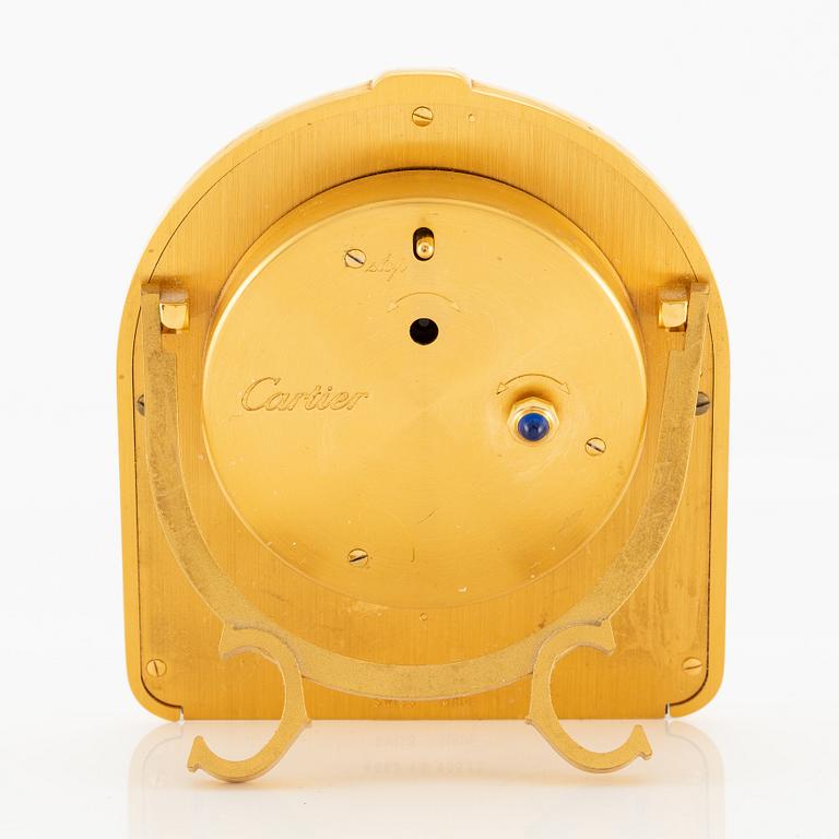 Cartier, Table clock/alarm clock, 75 x 87 mm.