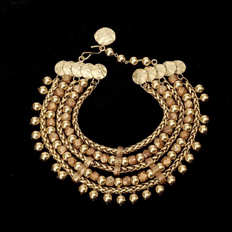 A necklace by Yves Saint Laurent.