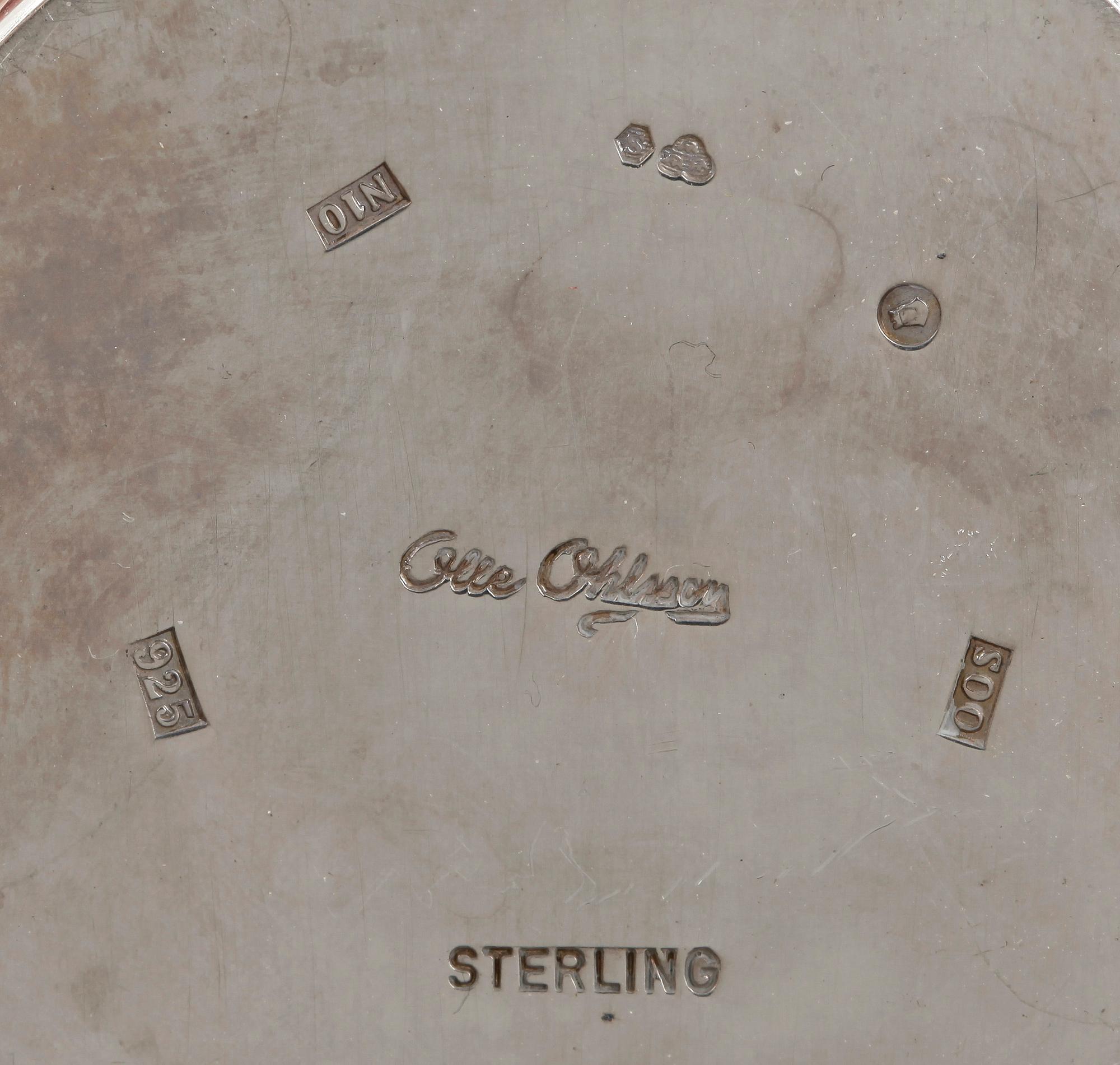 BÄGARE,  2 st, sterling silver, Olle Ohlsson, Stockholm, 1987. Vikt 192 g.